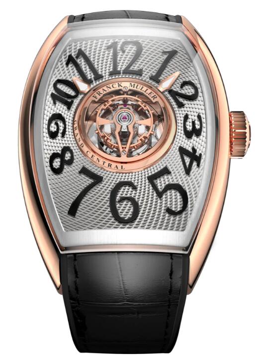 Best FRANCK MULLER Grand Central Tourbillon Rose Gold - Steel CX 40 T CTR 5N AC (AC.NR) Replica Watch